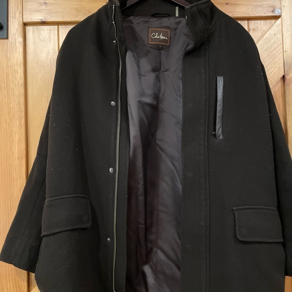 Cole Haan Black Pea Coat - Picture 3 of 4